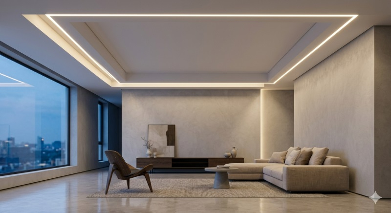室內吊頂嵌入式燈帶的效果圖.JPG