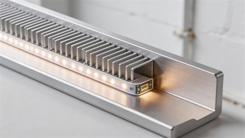 LED燈帶安裝在鋁槽中的結構特寫.JPG LED燈帶安裝在鋁槽中的結構特寫.JPG