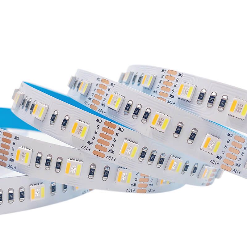 5050 五合一 RGB CCT 雙色溫 LED 燈帶，6 線獨立調(diào)光，支持 DC12V/24V - 3