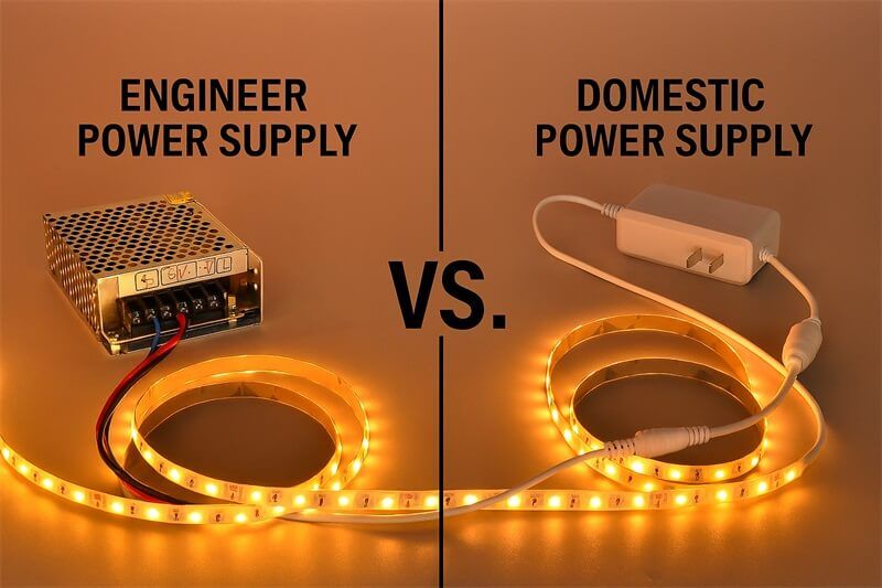 LED燈帶配置工程電源與家庭電源的區(qū)別？