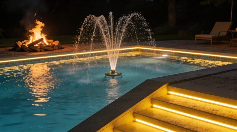 泳池水下燈帶安全電壓多少？權(quán)威指南與選購安裝建議