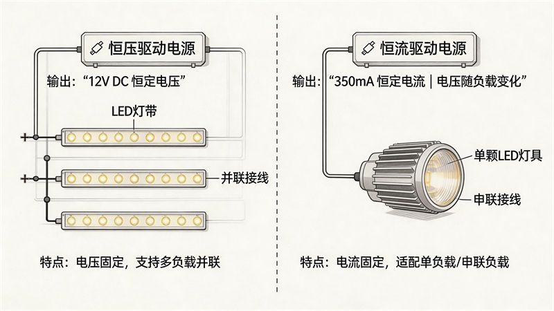 智能燈帶選驅動：恒流和恒壓有什么區別？