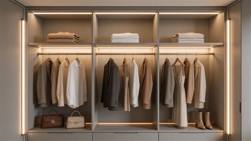 衣柜燈帶走線隱藏術(shù)：讓柜體外觀更高級