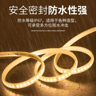 免驅(qū)動(dòng)220V高壓LED燈帶100米無壓降工程室外專用高壓燈帶 - 4