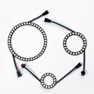 天使圓環(huán)RGB幻彩燈帶|柔性光圈裝飾燈|DC5V - 6