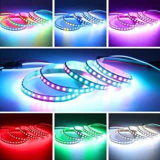 SK6812窄板4MM全彩燈條3535單點(diǎn)單控60燈每米DC5V - 6